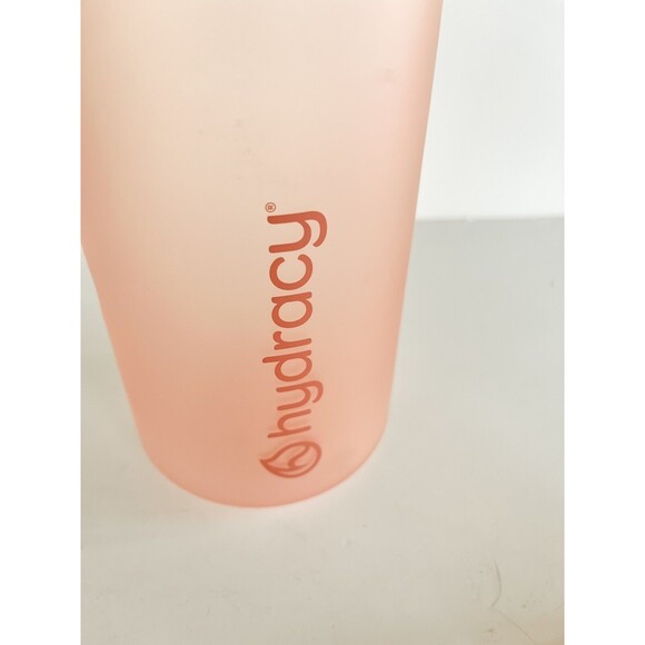 Hydracy Water Bottle with Time Marker -Large BPA Rose Gold 64 oz - Picture 2 of 10